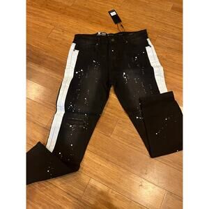 Waimea Mens distress skinny jeans 34x30-NWT